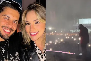 Imagem ilustrativa da imagem Após anunciar separação, Virginia filma Zé Felipe chorando em show