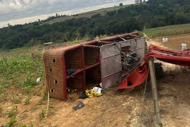Imagem ilustrativa da imagem Balão com 35 passageiros cai no interior de SP; uma vítima morre