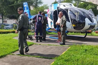 Imagem ilustrativa da imagem Bebê de quatro meses é socorrida de helicóptero após sofrer queimaduras em Pancas