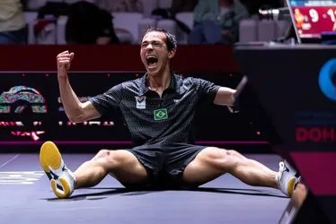 Imagem ilustrativa da imagem Calderano diz que rival chinês é o melhor do mundo e prevê ‘batalha’ por título