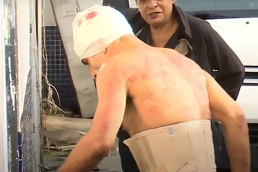 Imagem ilustrativa da imagem Homem tenta invadir casa e é agredido e amarrado em poste em Vitória