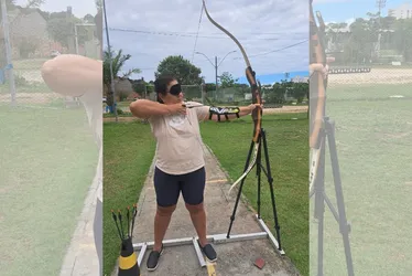 Imagem ilustrativa da imagem Idosa vence depressão com aulas de tiro com arco