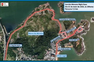 Imagem ilustrativa da imagem Moreno Night Race agita noite de sábado com corrida iluminada em Vila Velha
