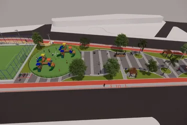 Imagem ilustrativa da imagem Novo parque com brinquedos, campo de futebol e academia em Vila Velha