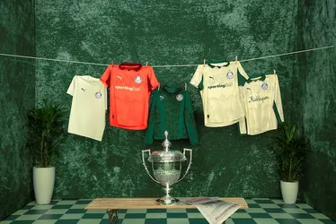 Imagem ilustrativa da imagem Palmeiras lança novo uniforme para o Mundial de Clubes inspirado na Copa Rio de 1951; veja