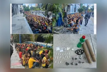 Imagem ilustrativa da imagem Polícia prende 166 torcedores do Sport por tumulto na Agamenon