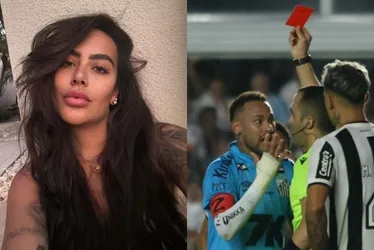Imagem ilustrativa da imagem Rafaella Santos defende Neymar após gol de mão e expulsão: 'personalidade'