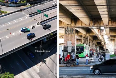 Imagem ilustrativa da imagem Surreal: casal morre ao cair por abertura no viaduto após acidente na Imbiribeira