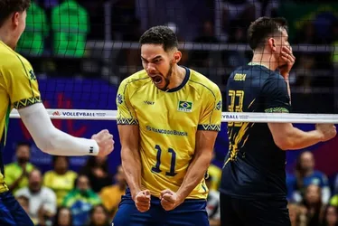 Imagem ilustrativa da imagem Ucrânia abre 2 a 0, mas Brasil vira e volta a vencer na Liga das Nações