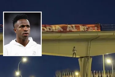 Imagem ilustrativa da imagem Vini Jr diz que temeu pela vida após ver boneco enforcado: 'dia muito triste'