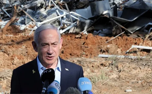 
          Imagem ilustrativa da imagem Netanyahu diz que todos os reféns retornarão
          