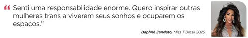 
          Imagem ilustrativa da imagem Cantora capixaba é coroada como Miss Trans Brasil 2025
          
