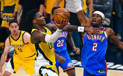 
          Imagem ilustrativa da imagem Pacers e Thunder decidem o título da NBA neste domingo
          