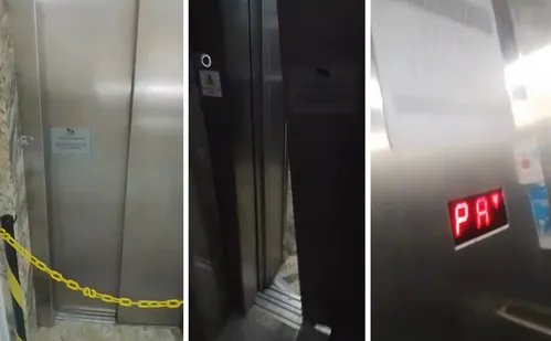 
          Imagem ilustrativa da imagem Elevador com cinco pessoas despenca em prédio na Serra
          