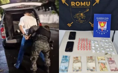 
          Imagem ilustrativa da imagem Jovem é preso fazendo 'delivery de drogas' em bairro de Vitória
          