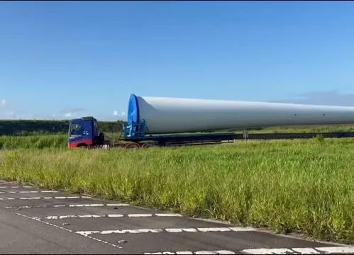 
          Imagem ilustrativa da imagem Mais uma interrupção na BR-101: desta vez para transporte de pás eólicas
          