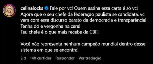 
          Imagem ilustrativa da imagem Mulher de Ronaldo detona Mauro Silva e aponta ‘discurso barato’: ‘Tenha dó e vergonha na cara’
          