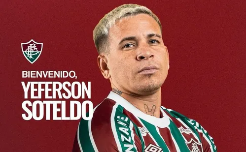 
          Imagem ilustrativa da imagem Soteldo deixa o Santos e é oficializado no Fluminense para a disputa do Mundial
          