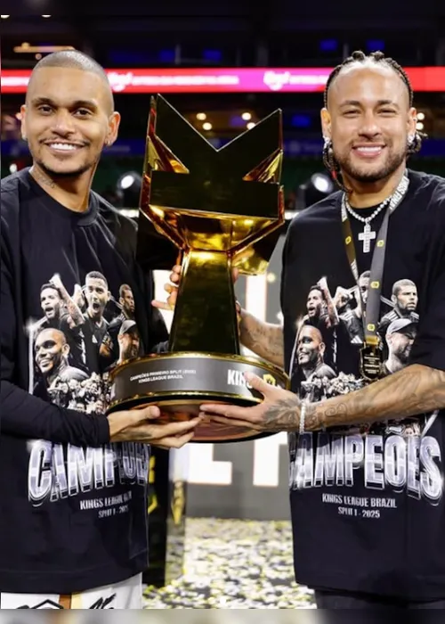 Imagem ilustrativa da imagem Neymar se declara a amigo após título da Kings League: ‘Vale a pena enfrentar qualquer coisa’