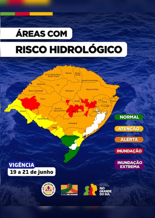 Imagem ilustrativa da imagem Qual a situação dos rios no Rio Grande do Sul? Chuvas vão continuar?