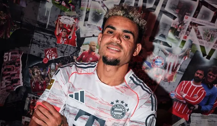Imagem ilustrativa da imagem Bayern de Munique oficializa contratação de Luis Díaz, ex-Liverpool