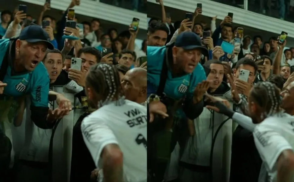 Imagem ilustrativa da imagem Discussões de Neymar com torcedores viram rotina em retorno ao Santos; relembre