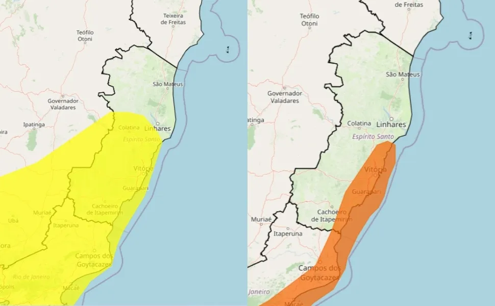 Imagem ilustrativa da imagem ES recebe alerta de tempestades e ventos costeiros; Veja previsão para essa semana