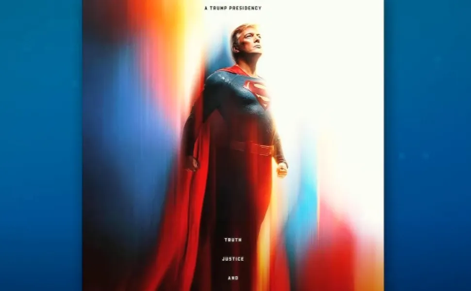 Imagem ilustrativa da imagem 'Epstein é a sua kryptonita' e mais: entenda memes sobre Trump como Superman