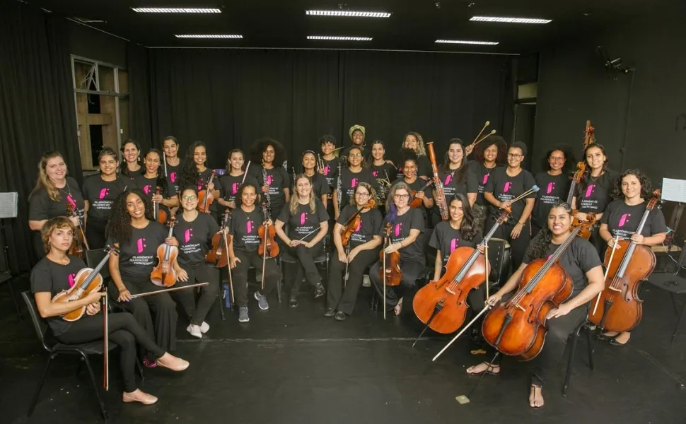 Imagem ilustrativa da imagem Homenagem ao Rock com orquestra de mulheres