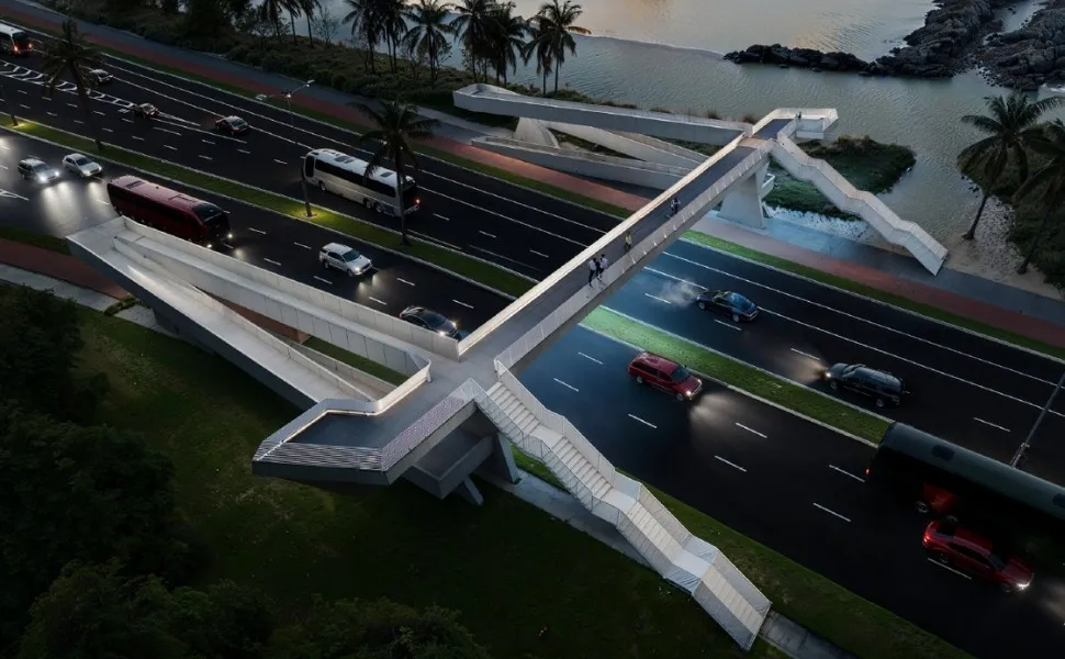 Imagem ilustrativa da imagem Jardim Camburi pode ganhar passarela com ciclovia e mirante para aeroporto