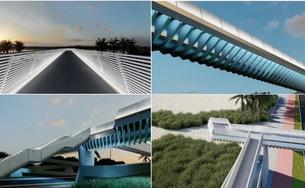 Imagem ilustrativa da imagem Jardim Camburi pode ganhar passarela com ciclovia e mirante para aeroporto