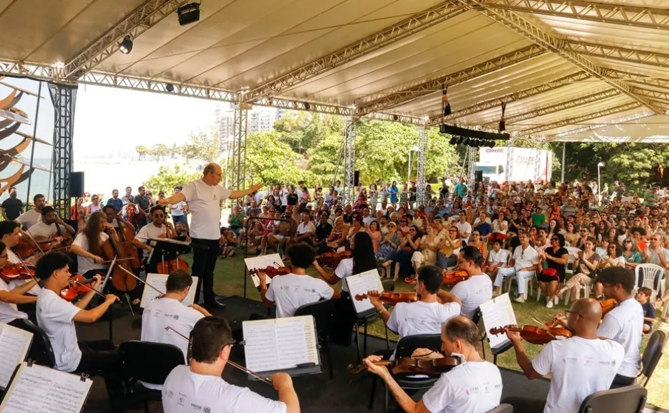 Imagem ilustrativa da imagem Orquestra Sinfônica do ES leva música e cultura ao Parque Casa do Governador