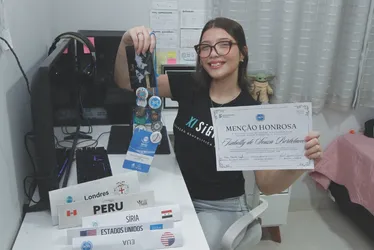 Imagem ilustrativa da imagem Aluna de Cariacica em simulação da ONU