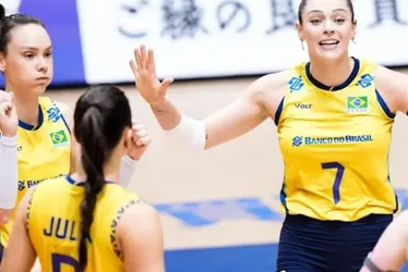 Imagem ilustrativa da imagem Brasil derrota Japão e mostra força na Liga das Nações de Vôlei
