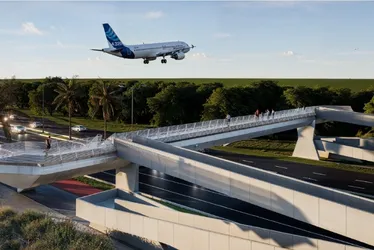 Imagem ilustrativa da imagem Jardim Camburi pode ganhar passarela com ciclovia e mirante para aeroporto