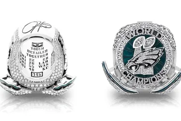 Imagem ilustrativa da imagem Philadelphia Eagles homenageia o Brasil em anel dos campeões do Super Bowl