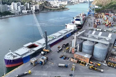 Imagem ilustrativa da imagem TVV realiza operação inédita e atraca o maior navio em capacidade no ES