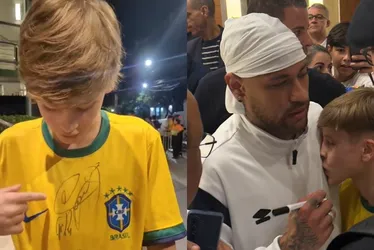 Imagem ilustrativa da imagem Torcedor mirim do ES narra encontro com Neymar: 'emoção para o resto da vida'