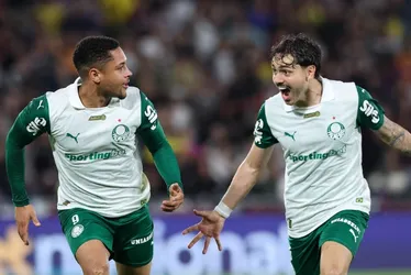 Imagem ilustrativa da imagem Vitor Roque decide e define virada do Palmeiras sobre o Fluminense no Maracanã