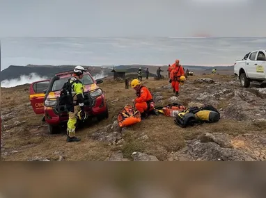 Criança que caiu de Cânion Fortaleza foi localizada por bombeiros