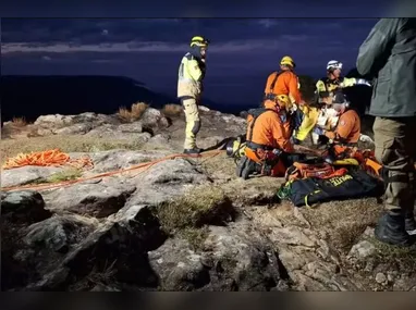 Imagem ilustrativa da imagem Resgate de menina que morreu após cair no Cânion Fortaleza contou com drone térmico e força-tarefa