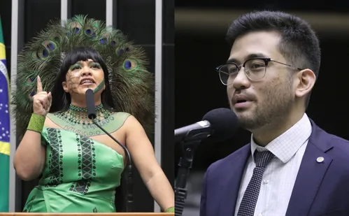 
          Imagem ilustrativa da imagem Célia Xakriabá e Kim Kataguiri brigam durante votação do 'PL da Devastação'
          