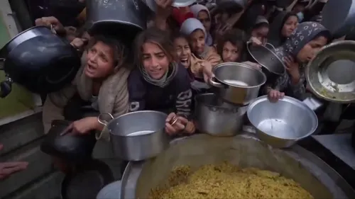 
          Imagem ilustrativa da imagem “Hamas rouba a comida enviada para Gaza”, diz Trump
          