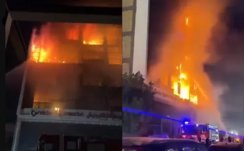 
          Imagem ilustrativa da imagem Incêndio em shopping no Iraque deixa ao menos 60 mortos
          