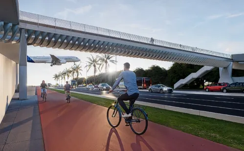 
          Imagem ilustrativa da imagem Jardim Camburi pode ganhar passarela com ciclovia e mirante para aeroporto
          