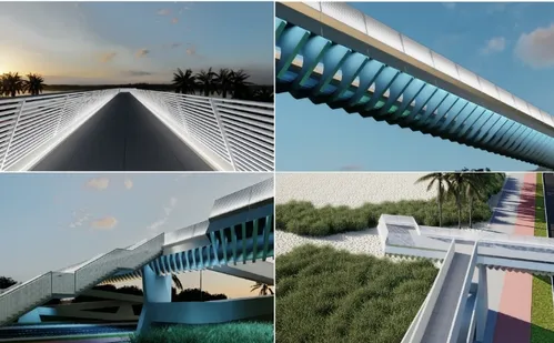 
          Imagem ilustrativa da imagem Jardim Camburi pode ganhar passarela com ciclovia e mirante para aeroporto
          