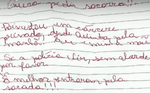 
          Imagem ilustrativa da imagem Mãe e filha são resgatadas de cativeiro após jogarem bilhetes pedindo socorro no PR
          