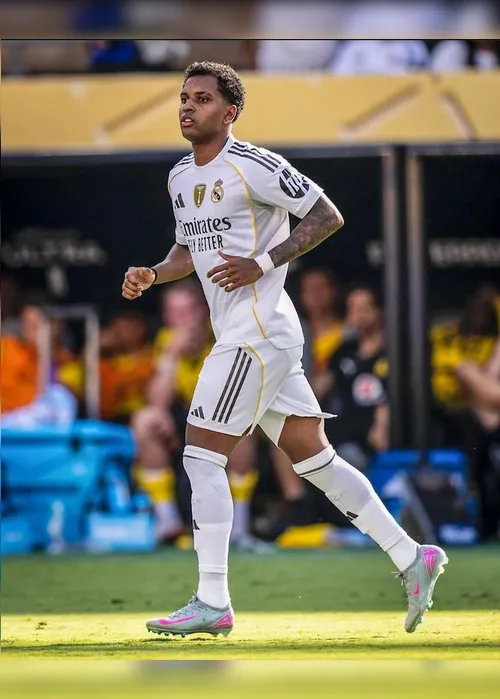Imagem ilustrativa da imagem Rodrygo é alvo do Tottenham e clube pede autorização ao Real para negociar