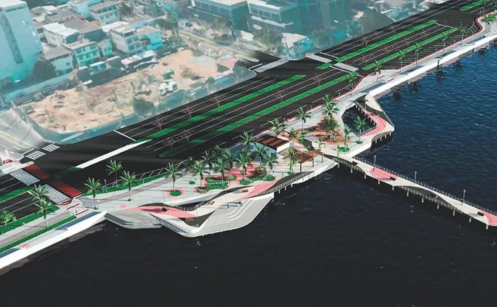 Imagem ilustrativa da imagem Beira-Mar de cara nova do Porto de Vitória até Enseada