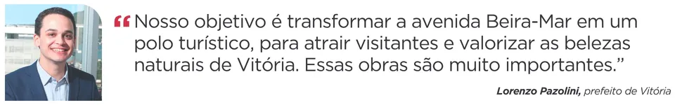 Imagem ilustrativa da imagem Beira-Mar de cara nova do Porto de Vitória até Enseada